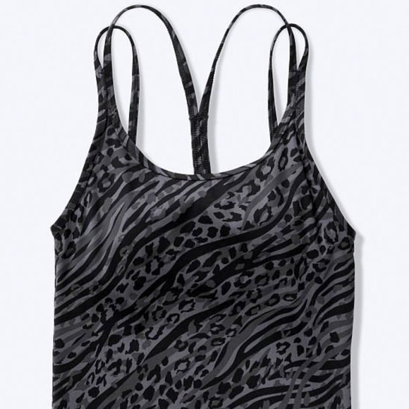 PINK VICTORIA'S SECRET Printed Workout Tank Brami Top Sz XS**NEW! - Picture 3 of 6